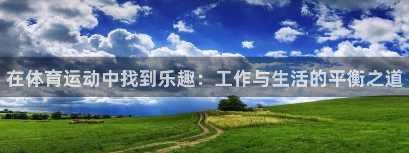 在体育运动中找到乐趣：工作与生活的平衡之道